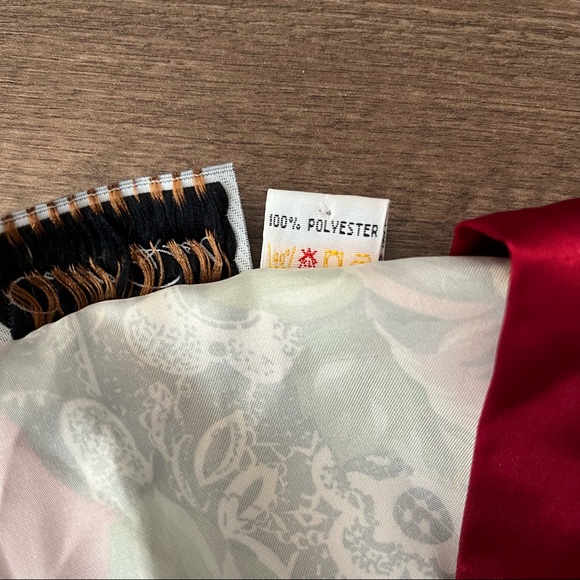 Vintage Floral Satin Matching Shirt & Pants Set - Picture 11 of 11